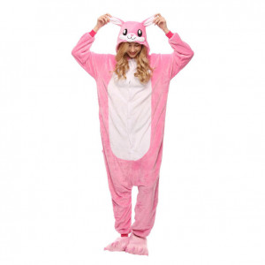 Кигуруми Розовый Кролик XL (175-185)